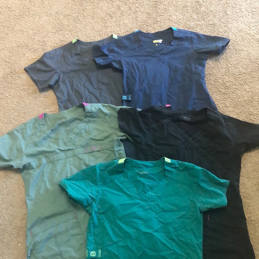 Lot of wonderwink wonderflex scrub tops XXS